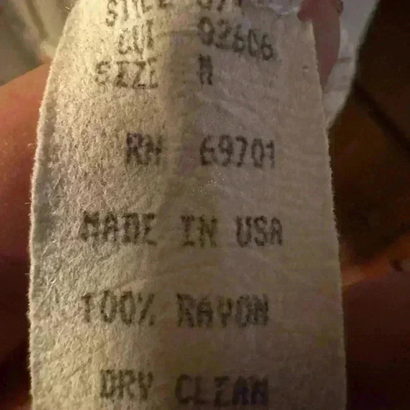 Sue Wong Stripped Hooded Womems Shirt Size M Medium Black Ivory - Picture 6 of 7